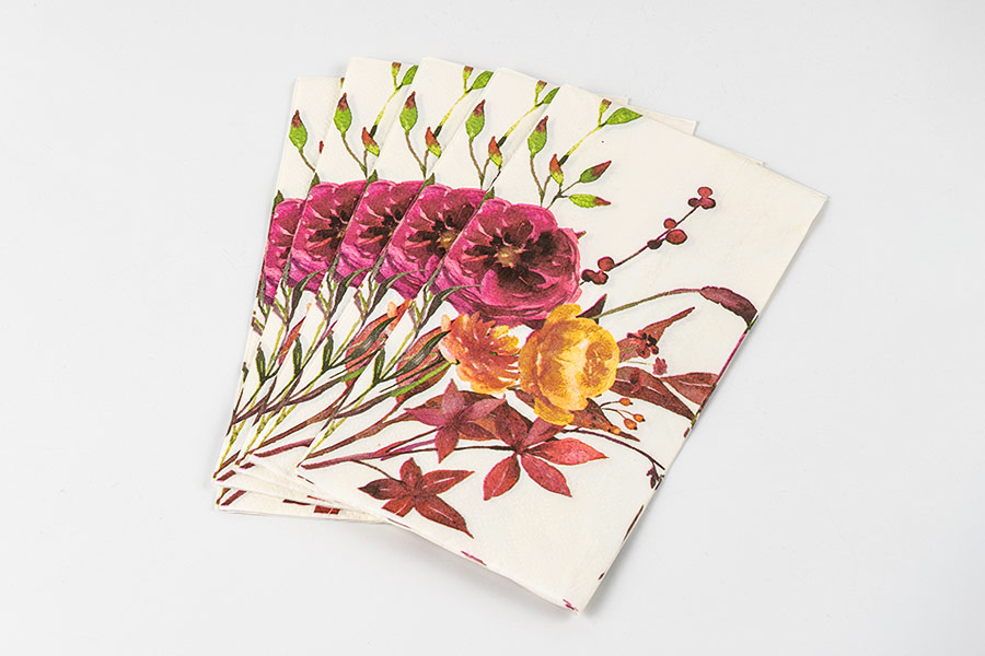 Napkin Kertas Bunga Napkin Kertas Bunga